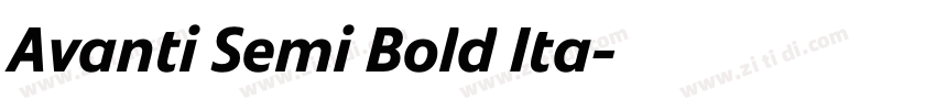 Avanti Semi Bold Ita字体转换